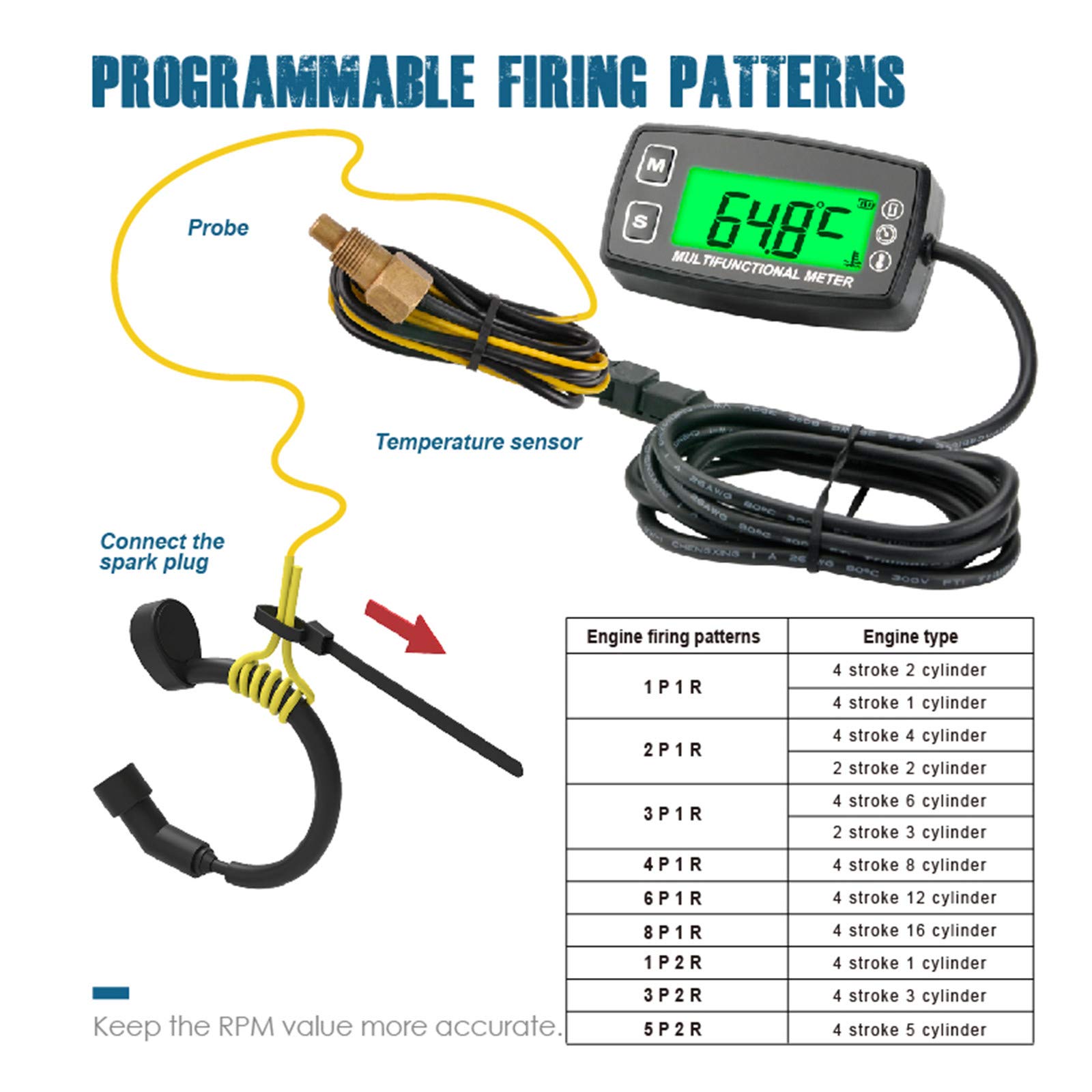 Contaore Di Funzionamento Digitale, Contagiri Per Tosaerba - Foto 2