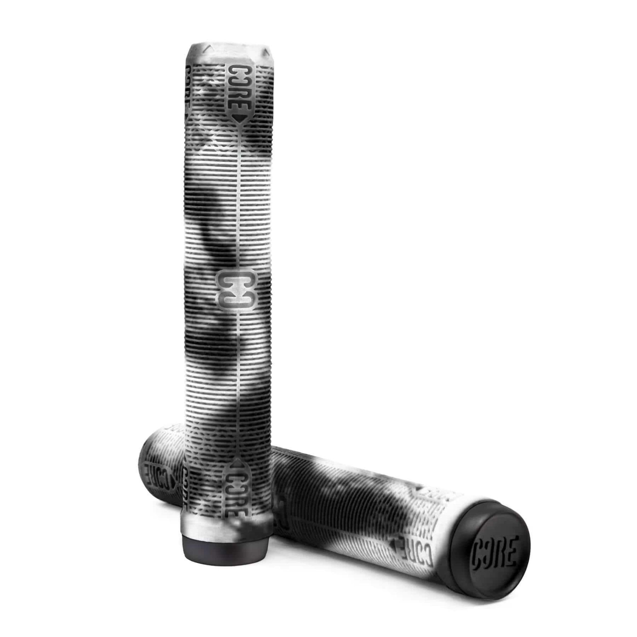 CORE Skinny Boy Handlebar Grips for Bikes & Scooters BMX Cycling Mountain Bike Soft Non Slip Longneck Bike Grips Bar Ends Included fits All Stunt Scooters BMX MTB - 170mm - Slate