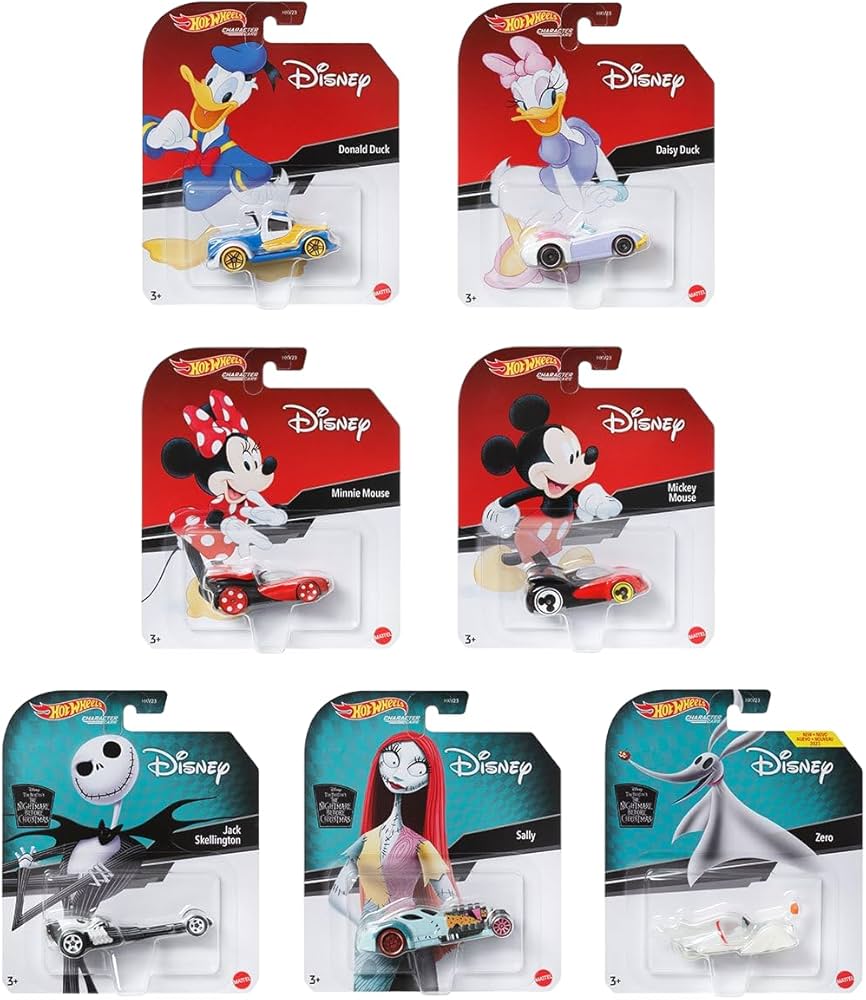 Amazon.com: Hot Wheels Disney Character Cars Complete Set of 7