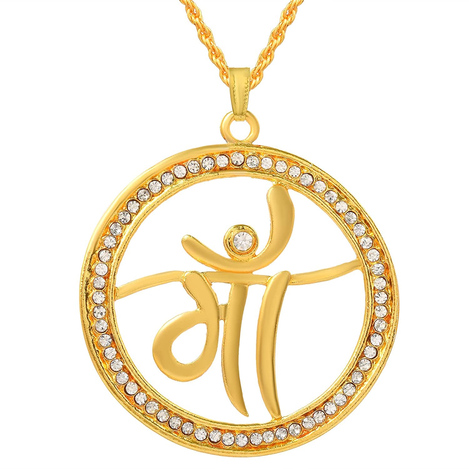 See full amazon price history chart for morir Brass Gold Plated Imitation Diamond CZ Stone Big and Bold MAA Word Pendant Chain Necklace Spiritual Hindu Temple Jewellery (Big Size) morir Brass Gold Plated Imitation Diamond CZ Stone Big and Bold MAA Word Pendant Chain Necklace Spiritual Hindu Temple Jewellery (Big Size) (B0BZN3ST2J) Amazon Price History, Amazon Price Tracker