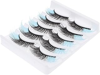 POPETPOP 5 Pares De Cílios Postiços Coloridos Cílios Cosméticos Cílios Cosplay Cílios Coloridos Cílios Postiços Coloridos Cílios Postiços Permanentes Cílios Coloridos Imitação Rússia