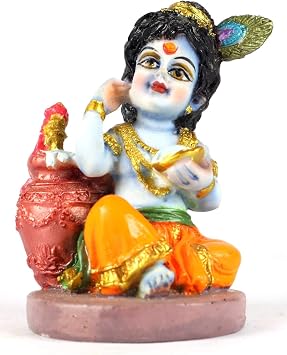 ASHIRWAD Polyresin Idol of Bal Krishna Laddu Gopal Statue Murti Bal Krishna-02