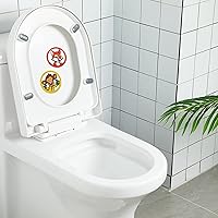 Vista 6 de Chinco 120 piezas de objetivos de orinal para niños, pegatinas de papel para orinar, objetivos de entrenamiento de orinal para niños