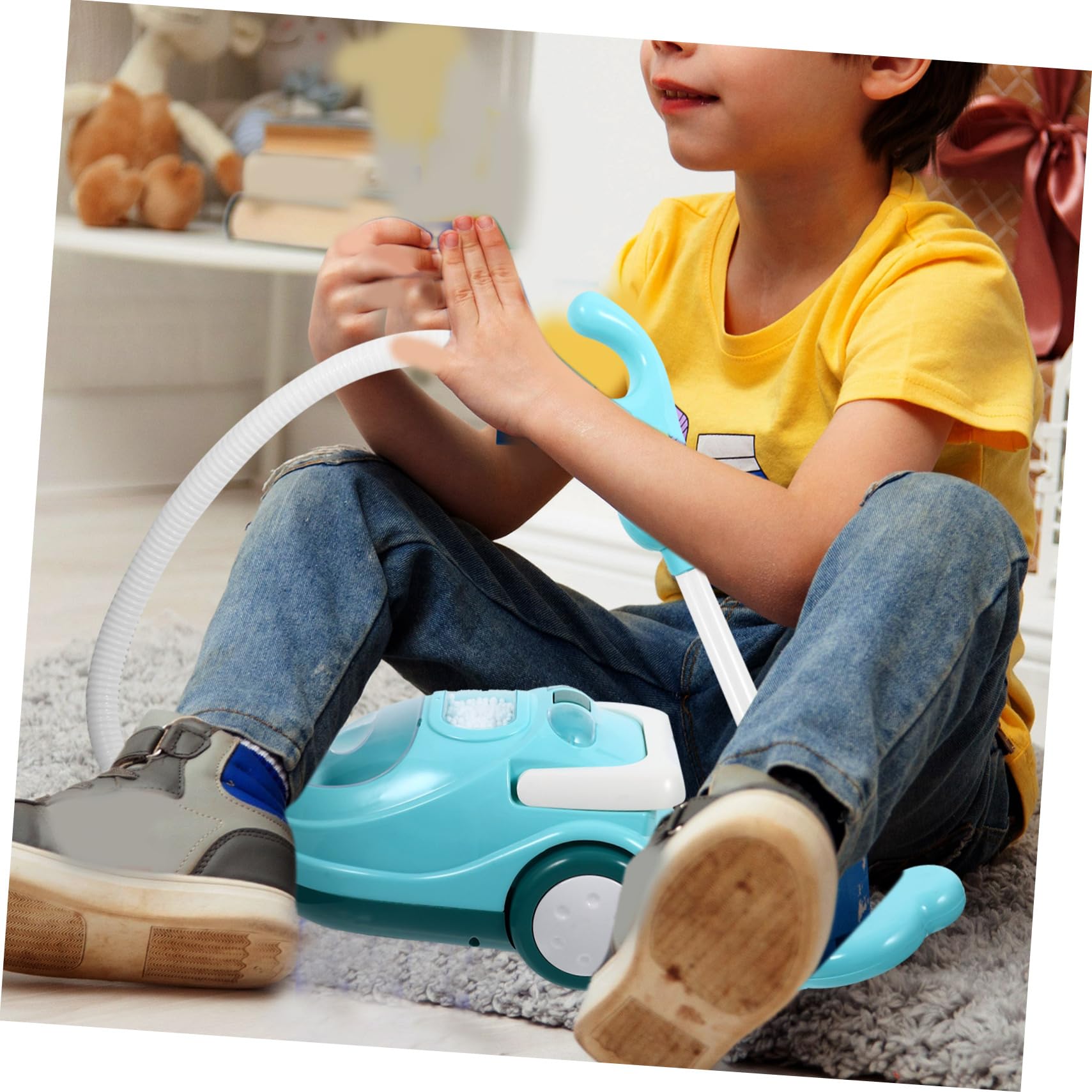 Aspirapolvere Educativo per Multifunzione in Abs Leggero e Regalo per Sviluppo Manuale e Colore Casuale