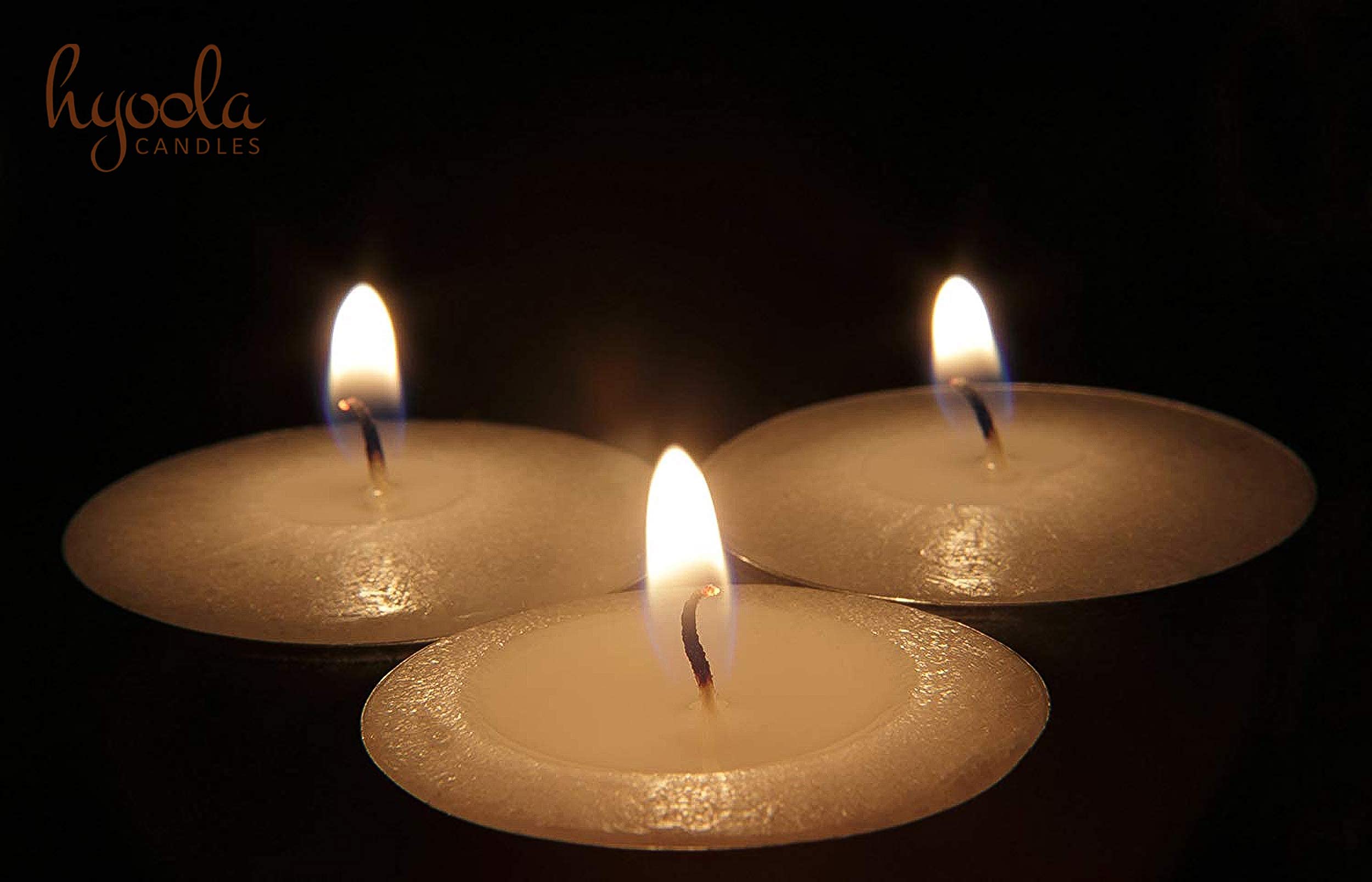 Hyoola Candele Tealight - Set da 400 Candele Bianche Sfuse - Candele Piccole - Lumini Bianchi Made in Europe