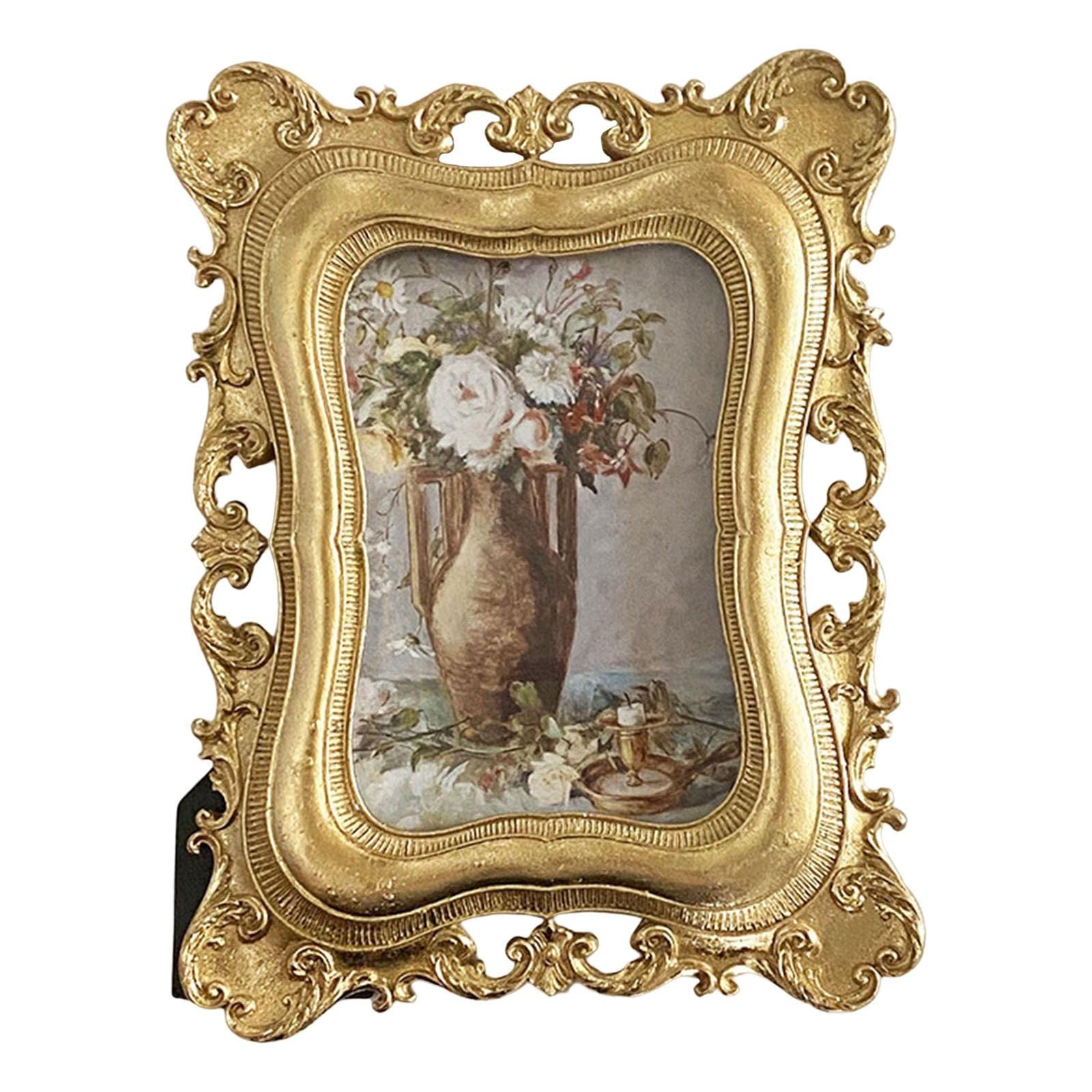 ヴィンテージ　金縁　額縁 Amazon.co.jp: ヴィンテージ額縁、写真表示用の高級アンティークフォト