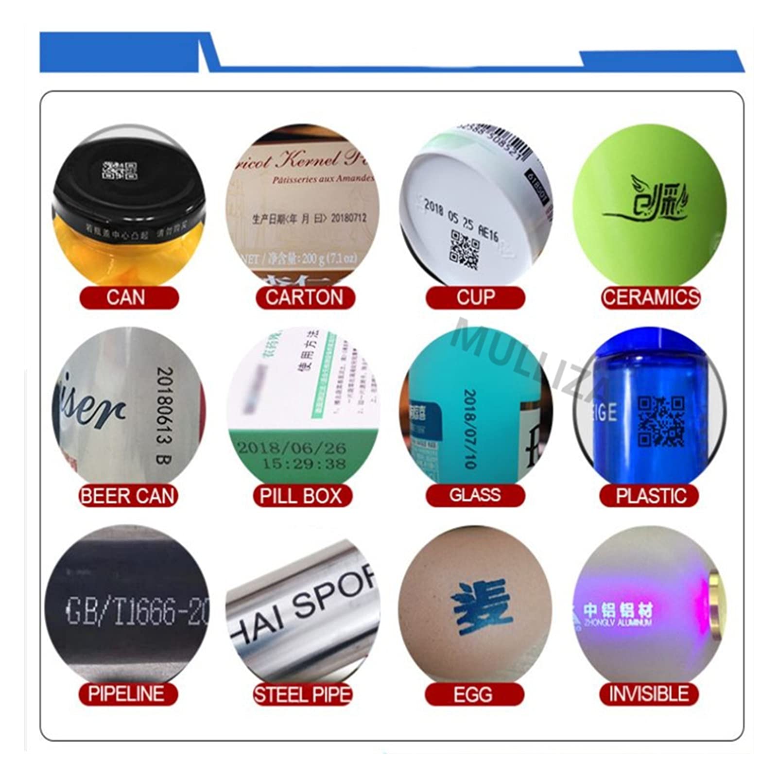 Stampante a Getto d'inchiostro Portatile 12.7mm 18 Lingue QR. Codice Batch Data della Bar Numero Logo Data Data di SCADUCIA Etichetta Stampante a Getto d'inchiostro Portatile