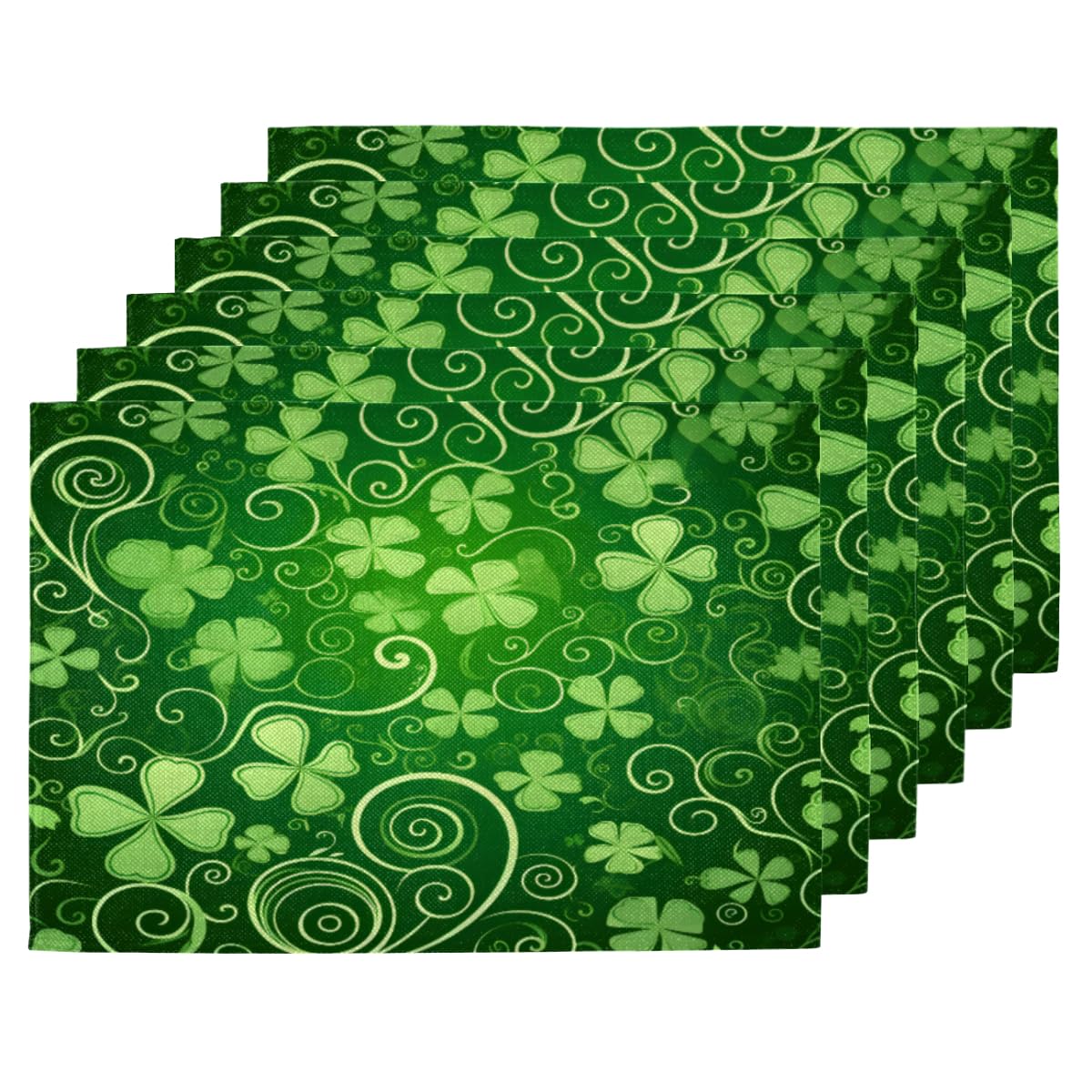 Juego De 4 Anteles Individuales Para El Día De San Patricio Gnoo