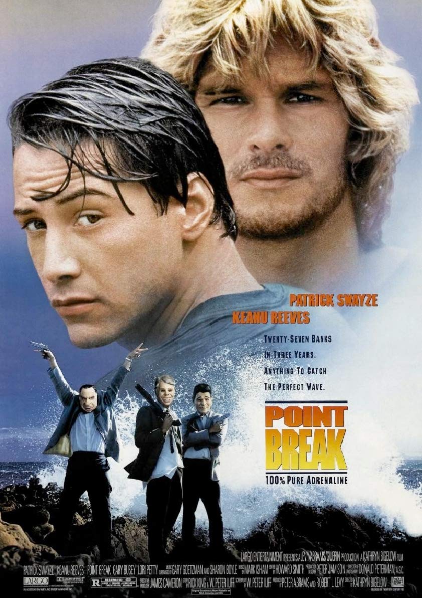 Printshop Ponit Break Movie Poster - A1 Or A2 (A2 (594Mm X 420Mm))