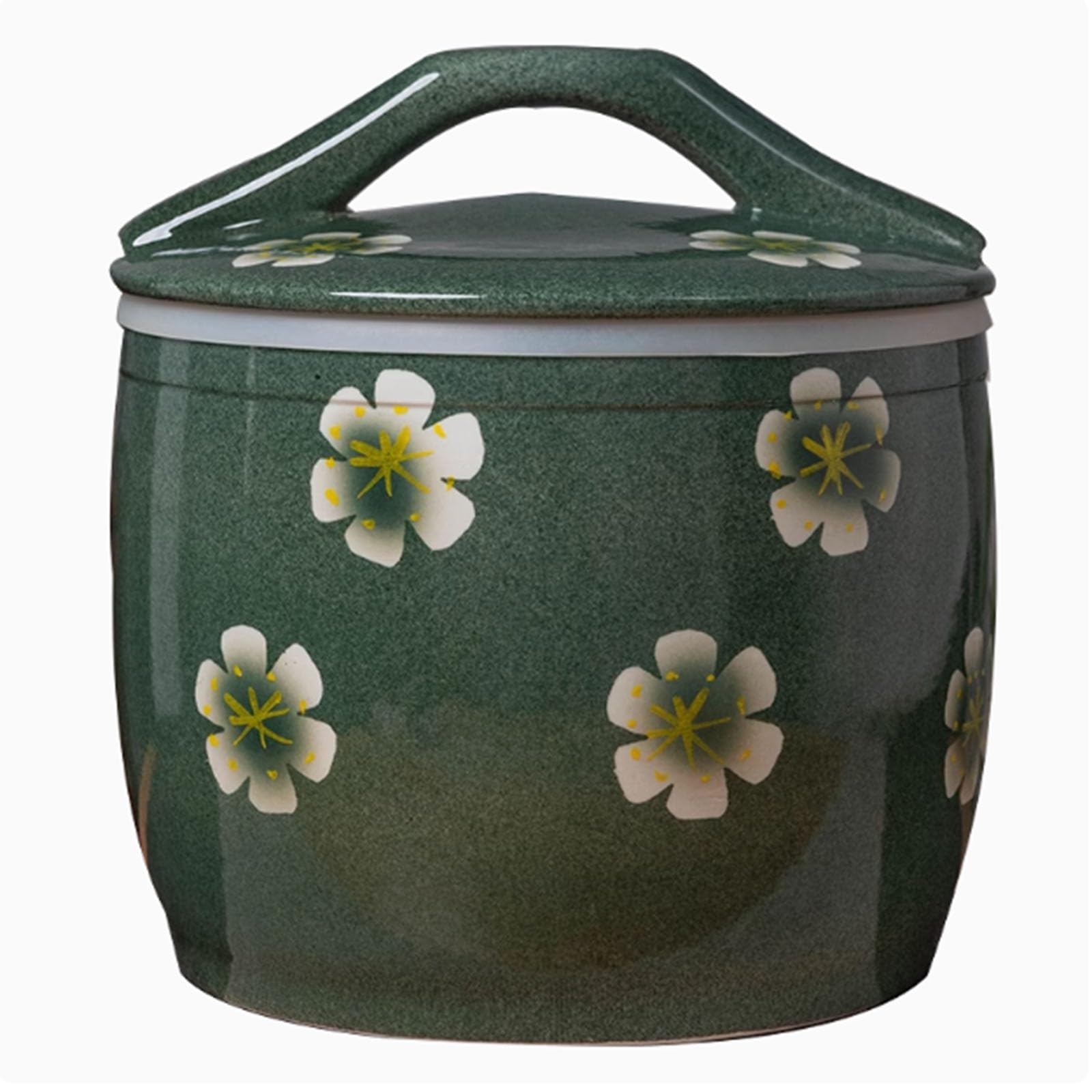 Rice Bucket Storage Jar, Chinese Rice Jar, Ceramic Rice Jar With Lid, Cereal Dispenser, Oatmeal Container, Large Airtight Storage Container, Flour Container, Coffee Jar, Airtight Ceramic Rice Box