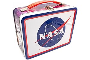 NASA Logo Vintage Aesthetic Metal Tin Lunch Box
