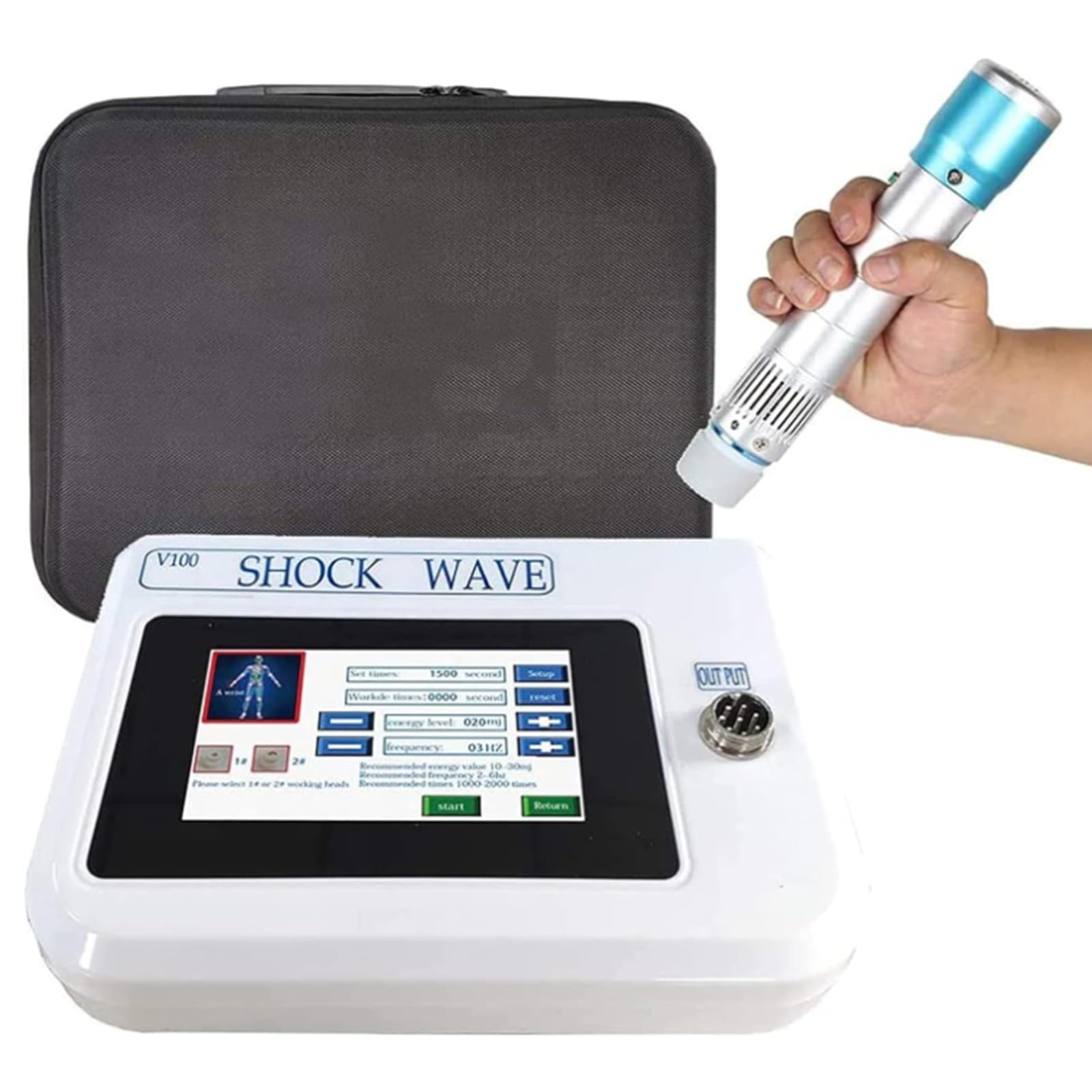 Macchina Terapia Ad Onde D'urto Extracorporee, Macchina Professionale Terapia Ad Onde D'urto Extracorporee Elettromagnetiche Eswt E-D, Massaggiatore Per Il Sollievo Dal Dolore