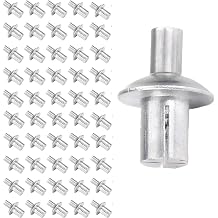 Drive Rivets, 50 Pcs Aluminum Blind Rivet Half Round Head Core Rivets Pop Rivets Hammer Drive Rivets Dome Head Pop Rivet Knock Type Expansion Rivets for Home Electronic Precision