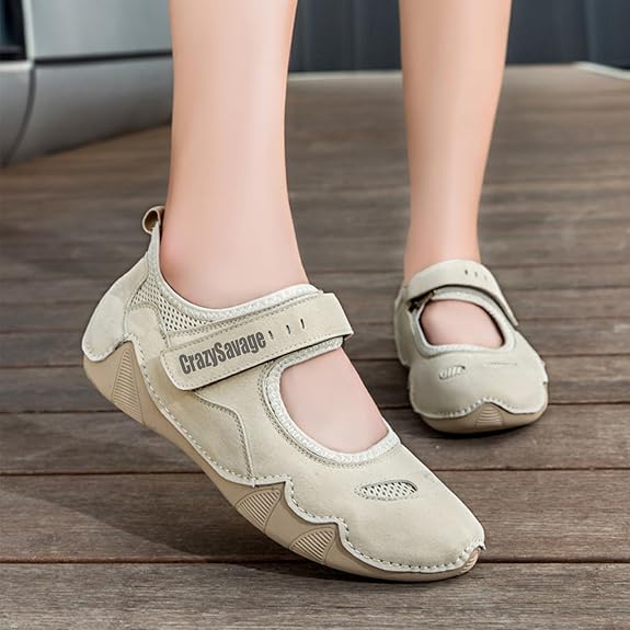 Amazon.com | CrazySavage Women's Casual Breathable Flat Mary