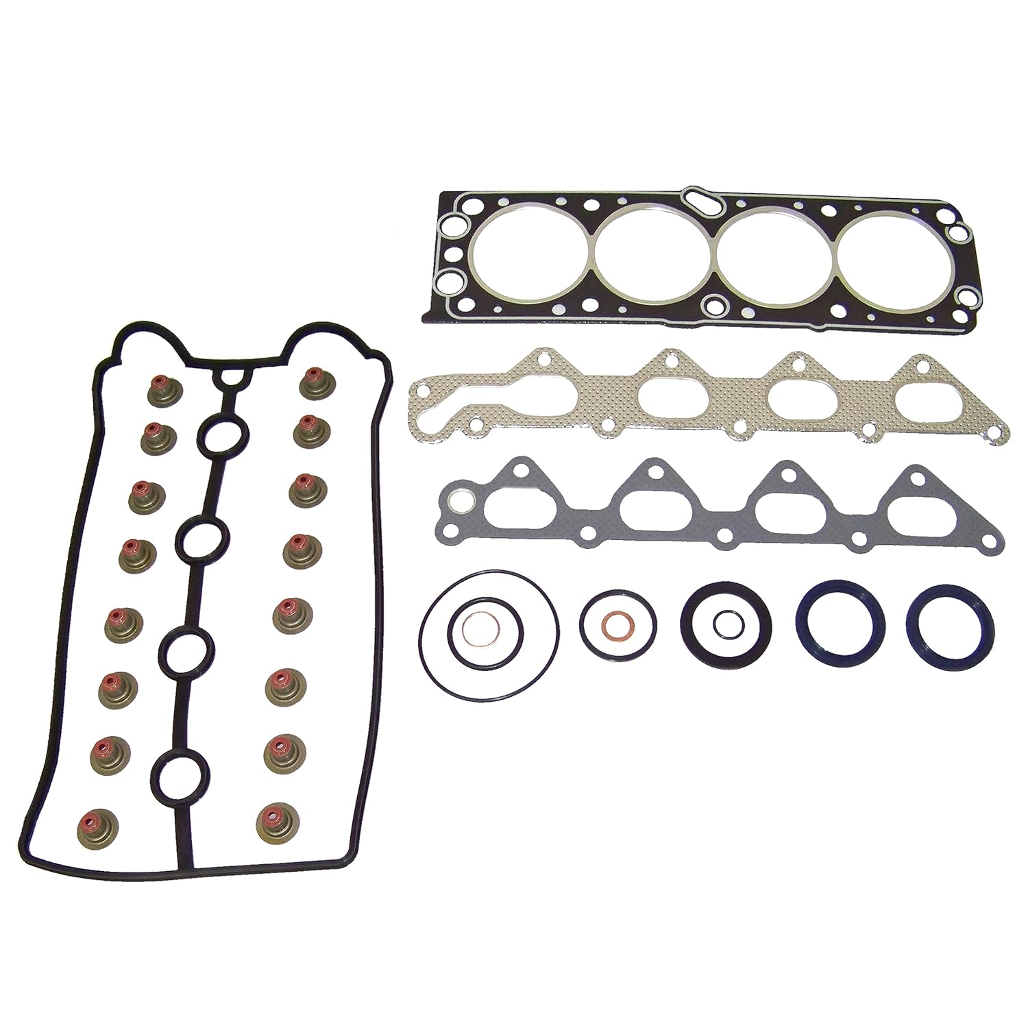 DNJ HGB309 Cylinder Head Gasket Set with Head Bolt Kit for 1999-2002 Daewoo Lanos 1.6L 1588cc 98cid L4 DOHC