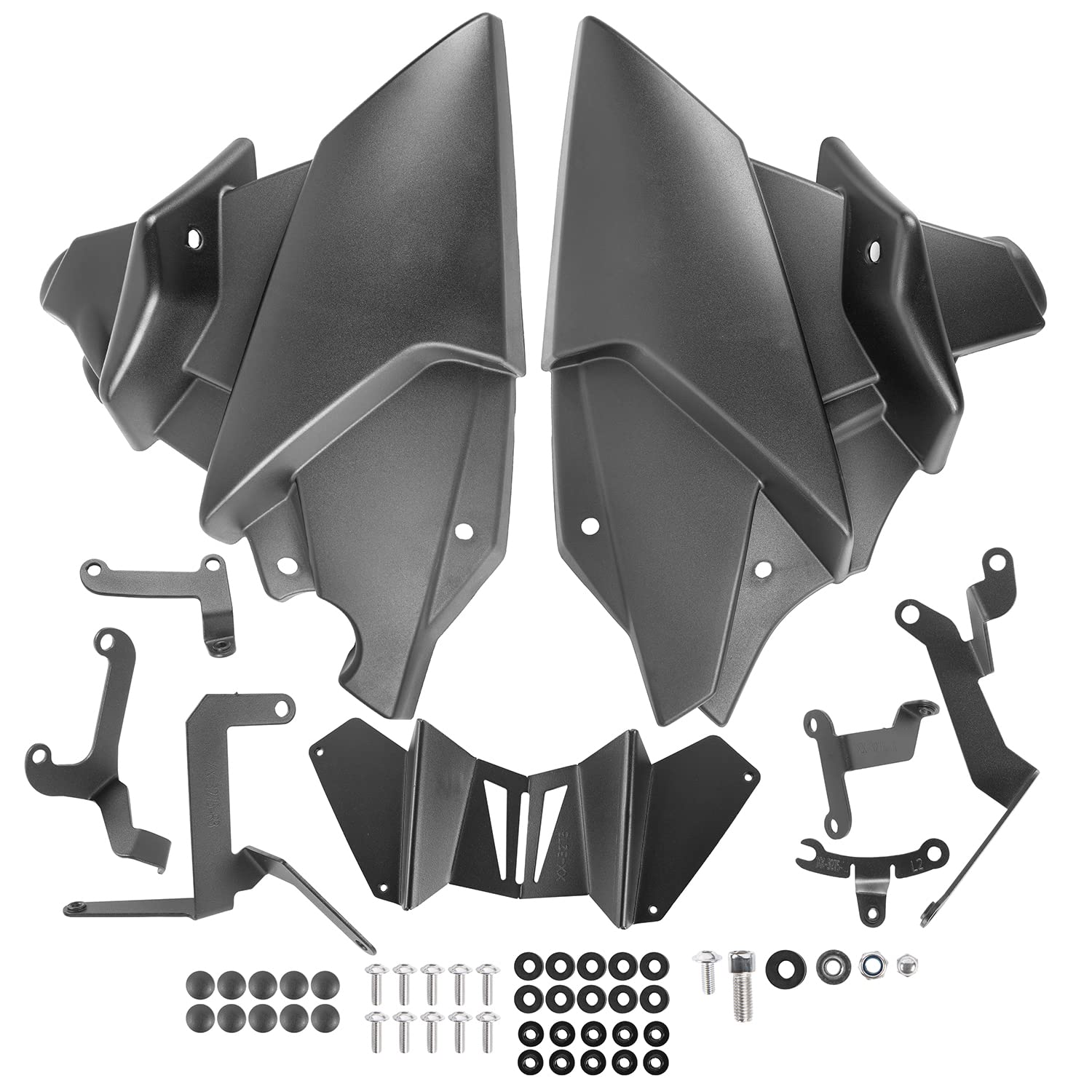 Bugspoiler Motorschutz für MT-09 MT 09 SP Tracer 9 GT 2021-2025 2026 Motorrad Unterfahrschutz Motorspoiler (Mattschwarz)