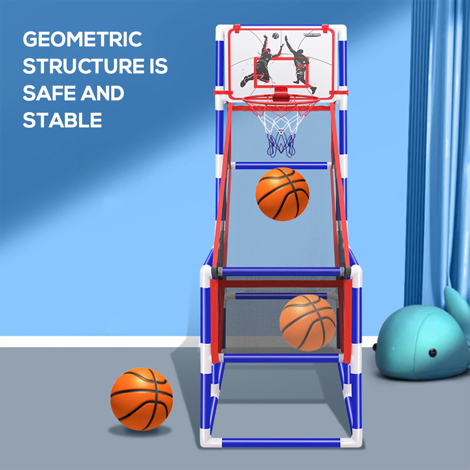 Changor Set Canestro da Basket per Bambini con Regolazione dell'altezza