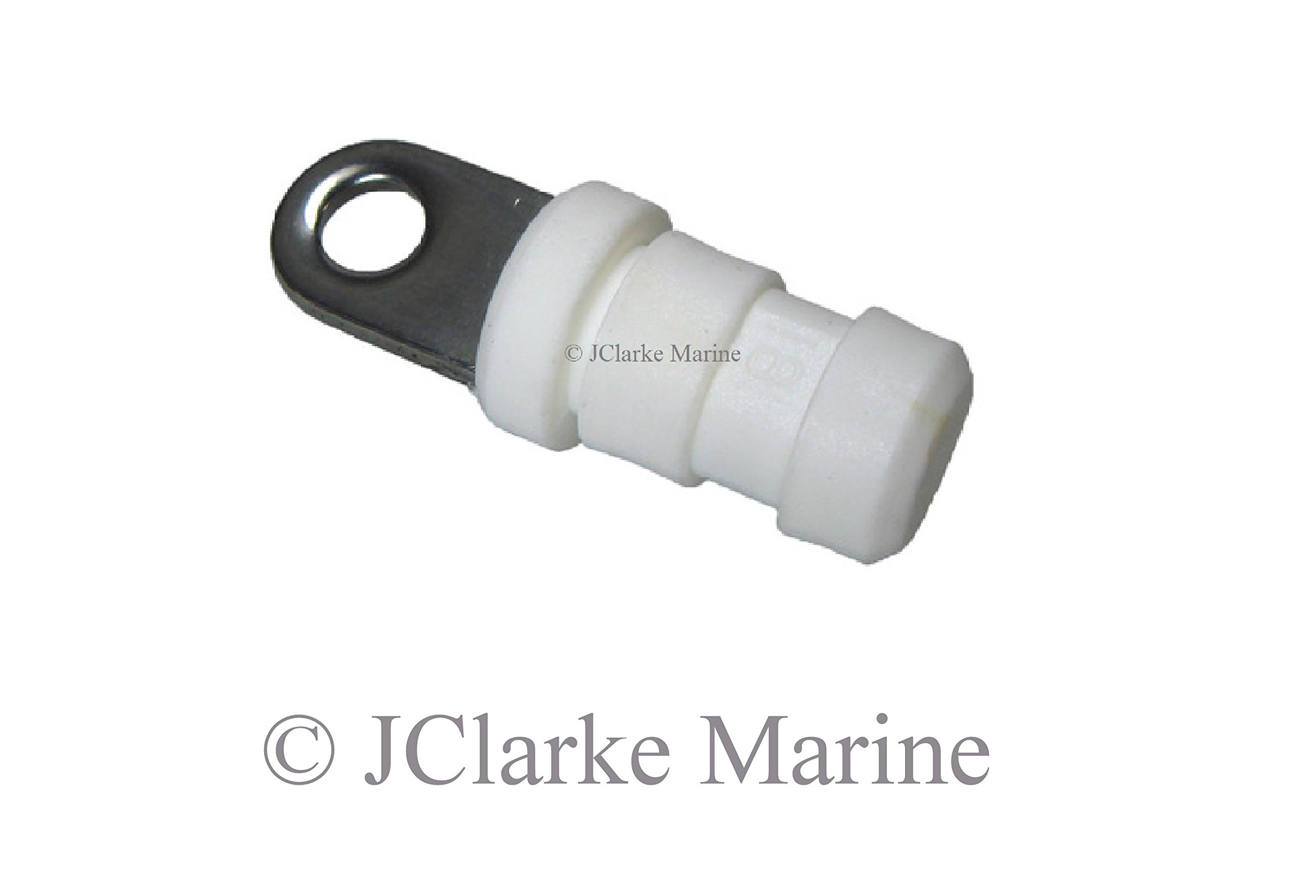 J Clarke Marine Standard 3/4" (19mm) or 7/8" (22mm) end plug frame fitting for boat canopy bimini cover (3/4" or 19mm)