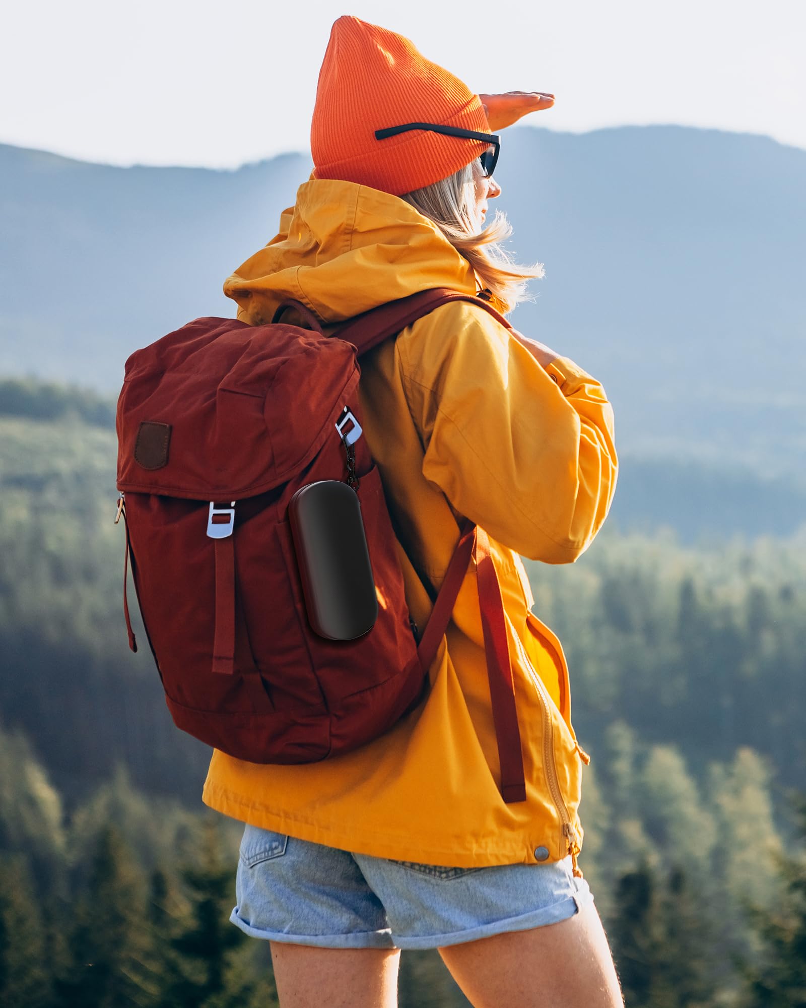 Custodia rigida in EVA per PSP 2000/3000, borsa da viaggio portatile con guscio protettivo trasparente, interno antiurto, cinturino da polso e design con doppia cerniera