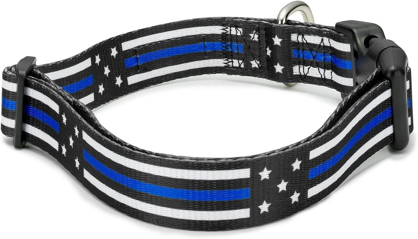 thin blue line dog collar amazon