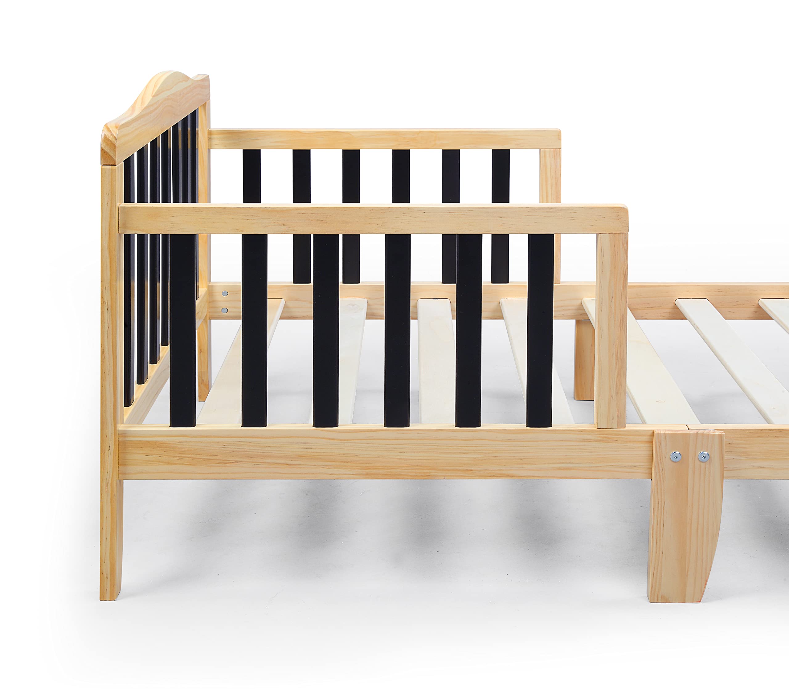 Olive and Opie Twain Toddler Bed in Natural and Black