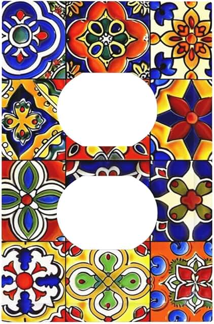 Talavera Style Decorative Switch Plate