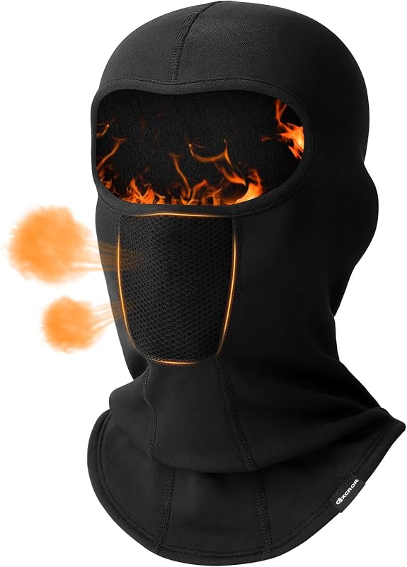 Pasamontañas Máscara de esquí para hombres y mujeres, Máscara facial de invierno Clima frío A prueba de viento Térmico Motocicleta Snowboard Ciclismo