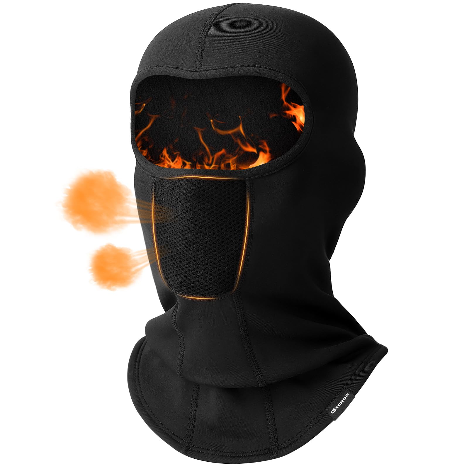GXCROR Passamontagna da sci antivento, termico e traspirante, per inverno, sci e moto, da uomo e donna