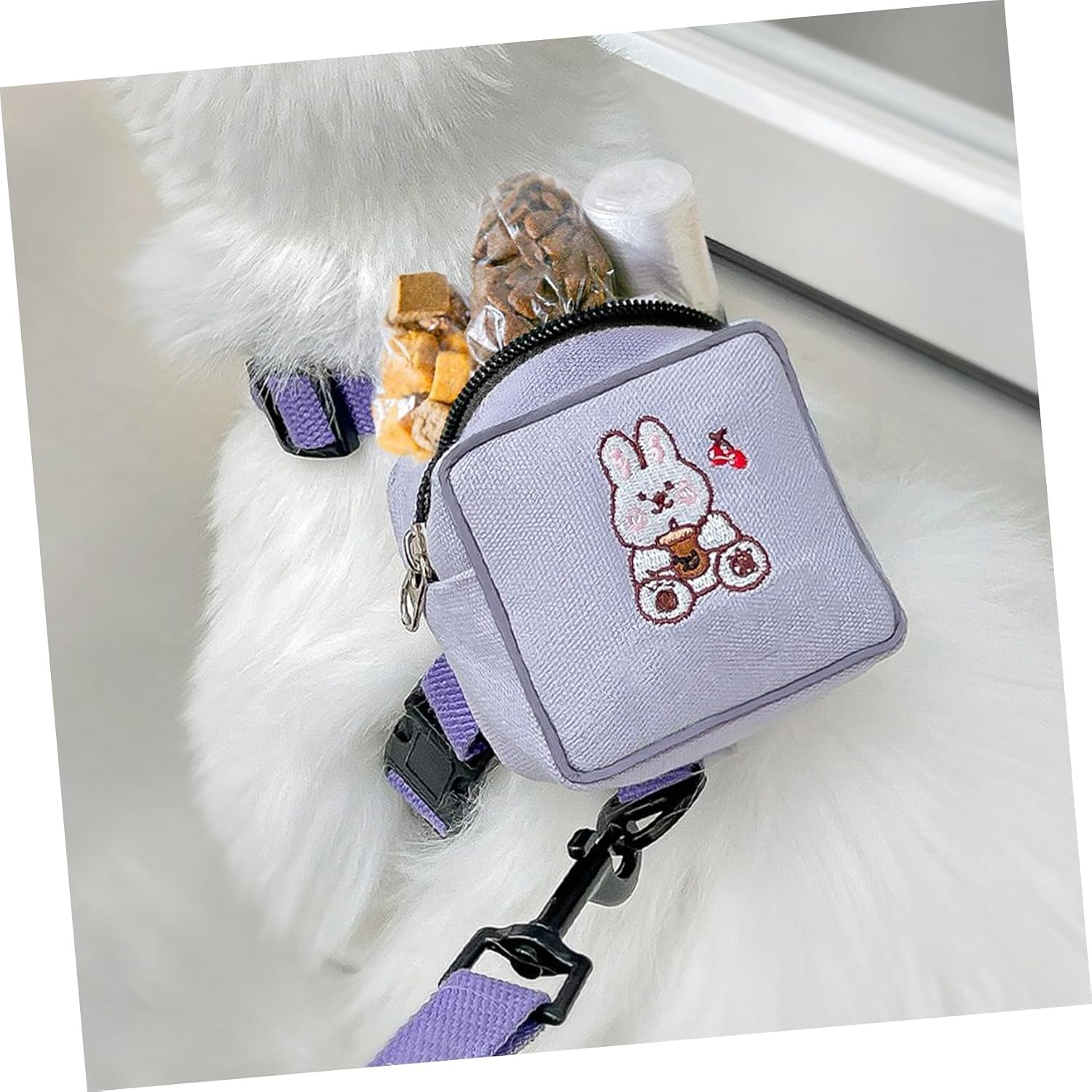 HEMOTON Cat Harness and Leash Escape Proof Polyester Vest Harness S for Small Cats 3-7 Lbs Outdoor Walking Portable Pet Backpack Leash