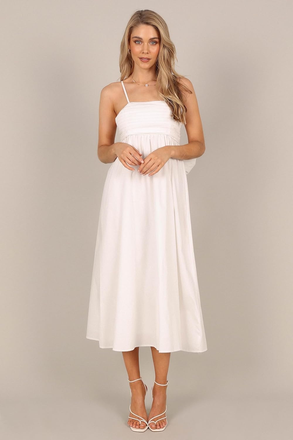 Petal & Pup Womens Alice Bow Back Midi Dress - Image 6