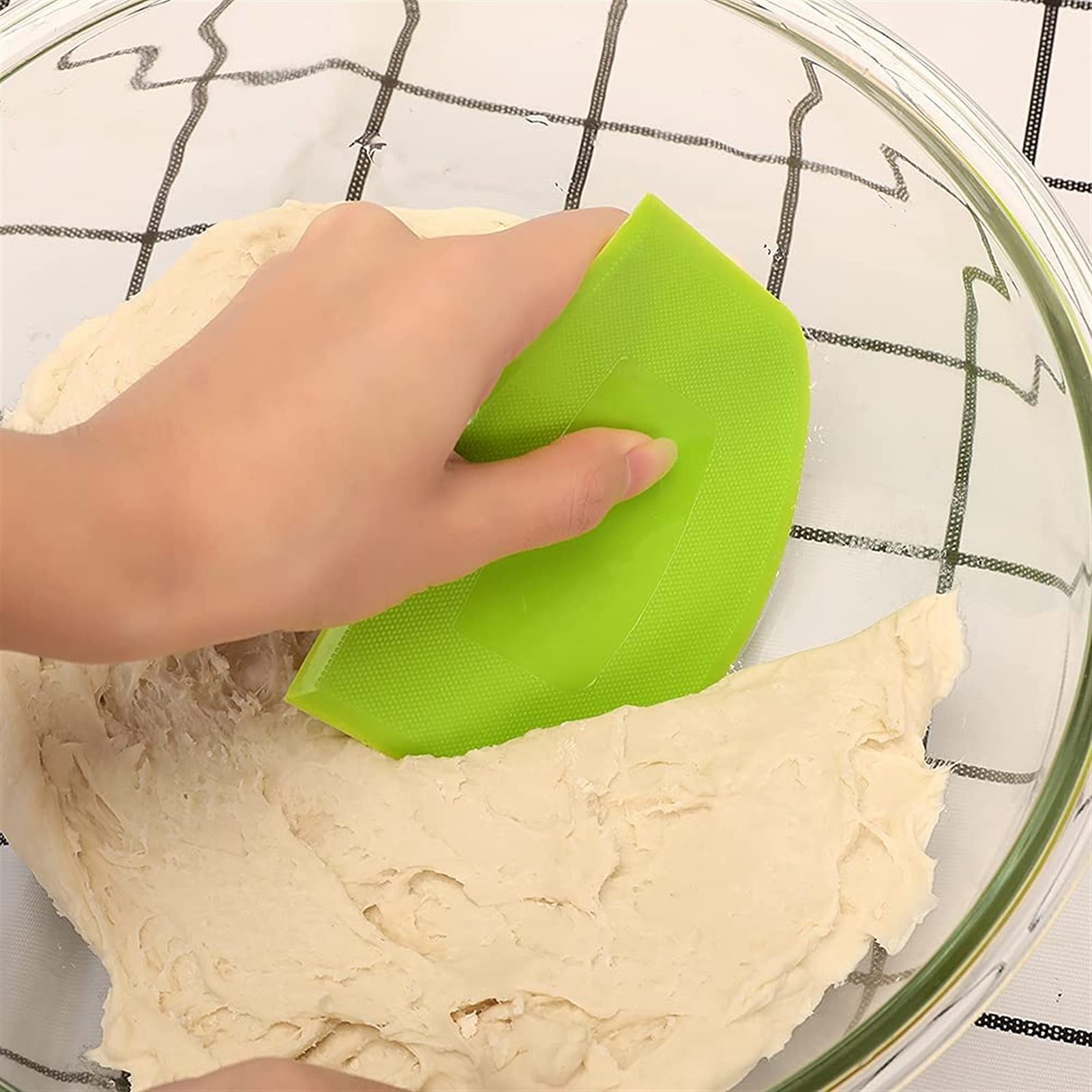 Deegspatel, pizzaspatel, deegschraper, flexibele - deegsnijder, comfortvolle, ruimtebesparende, flexibel met ophanggaten (2 stuks, wit Deegspatel, pizzaspatel, deegschraper, flexibele - deegsnijder, comfortvolle, ruimtebesparende, flexibel met ophanggaten (2 stuks, wit
