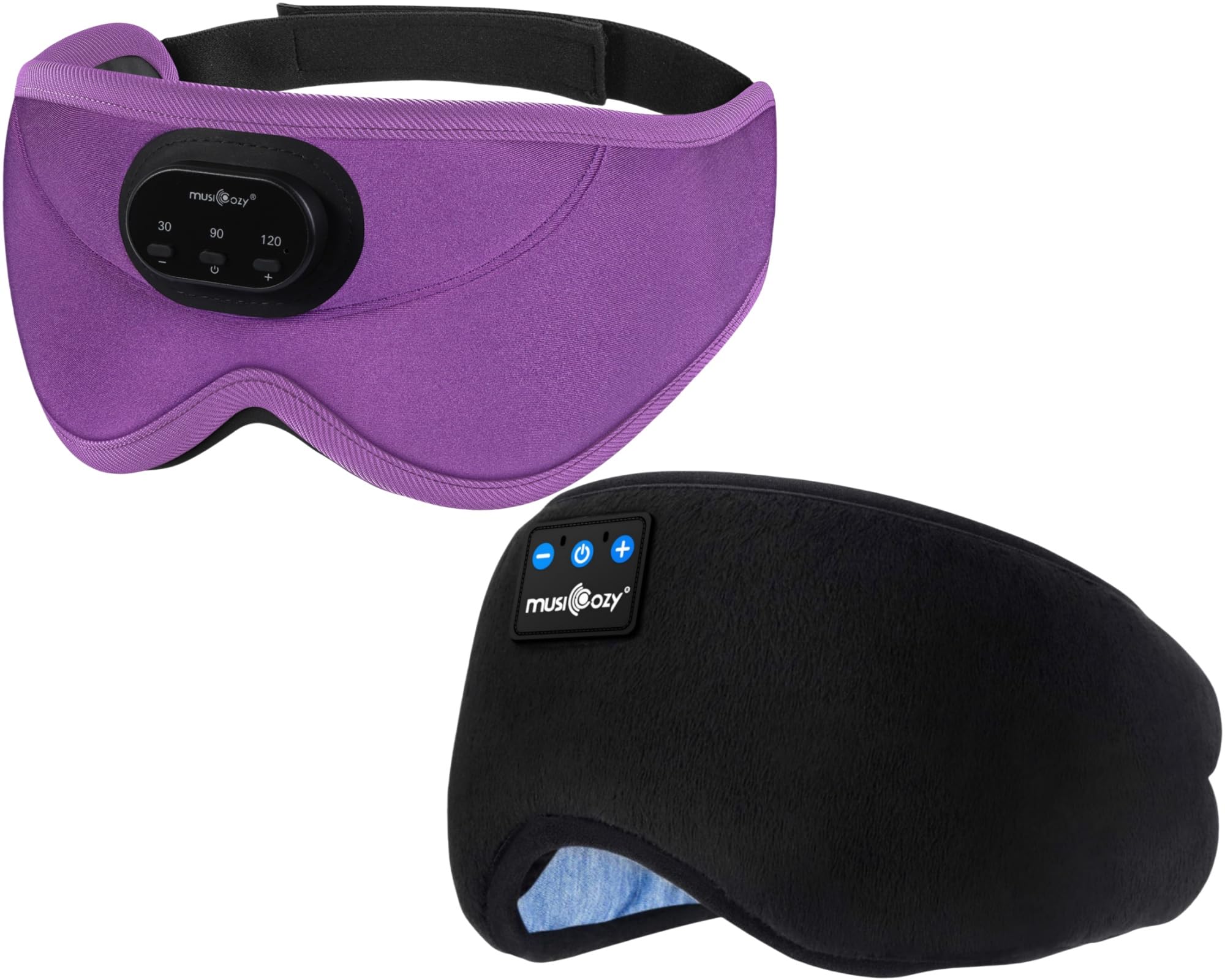 MUSICOZY 3D Bluetooth Sleep Mask with Headphones and Timer Wireless Sleep Headphones for Side Sleepers Eye Mask with