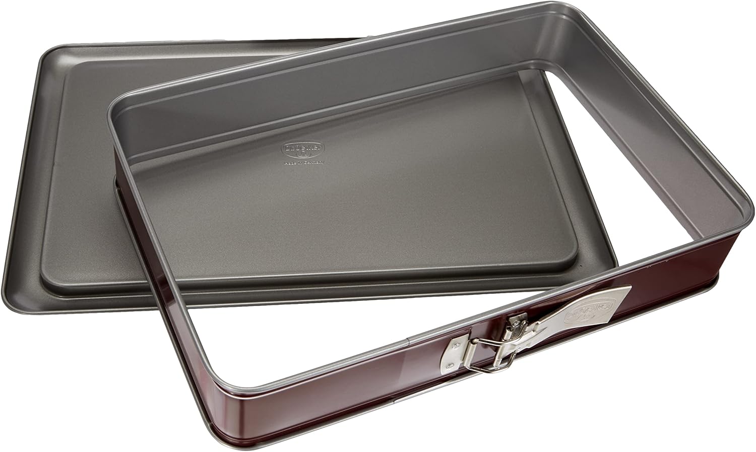 Dr. Oetker Rectangular Springform Cake Tin Sheet Steel Red 38 x 25 x 7 cm