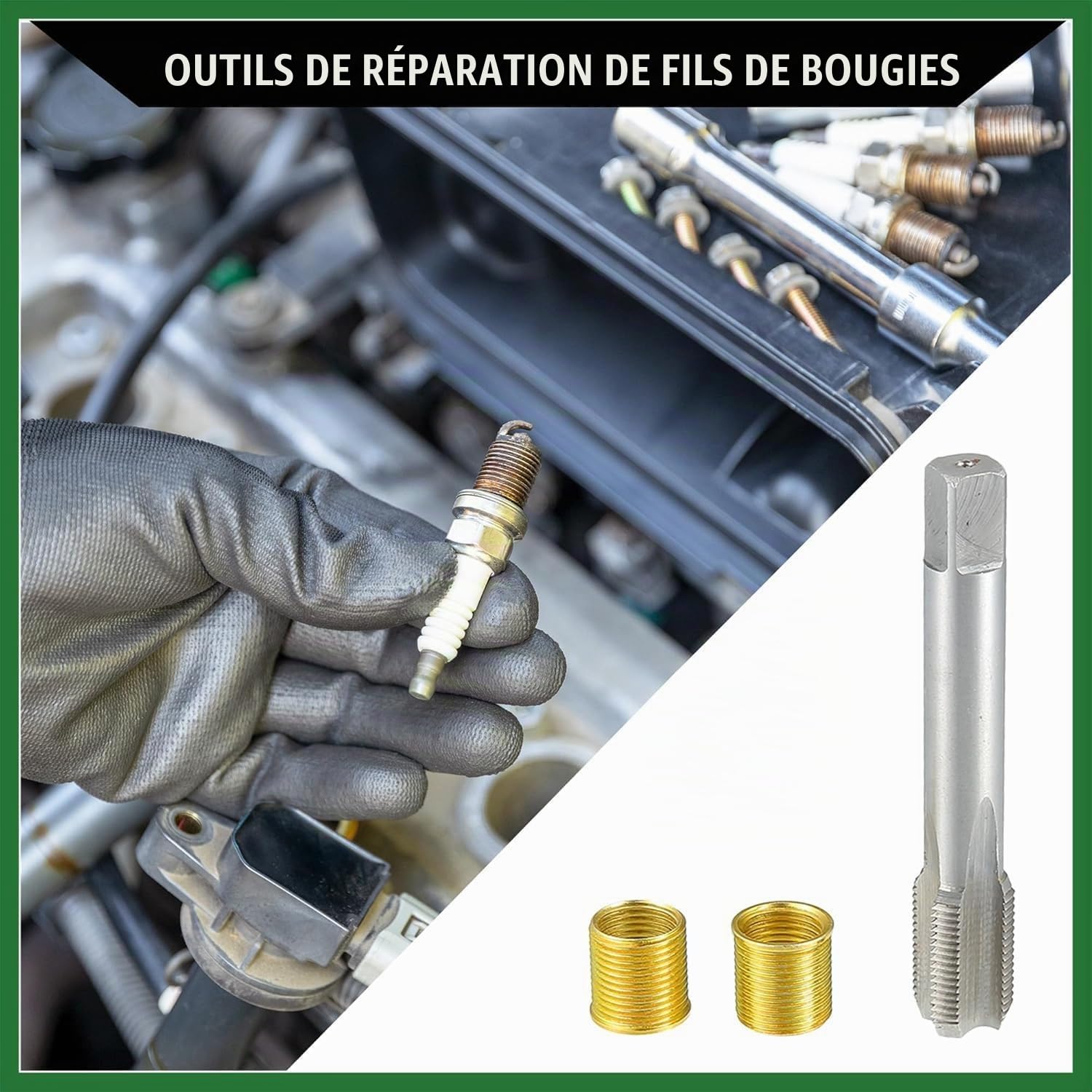 Inserts Filetés M14X1,25, Robinet M16X1,25 Galvanisé Pour Bougie D'Allumage À Filetage 14 Mm X 1,25 Mm