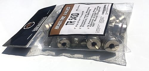 Miniatura 4 de TR543D - Vástagos de válvula de camión con abrazadera de 60 grados (paquete de 10) niquelado