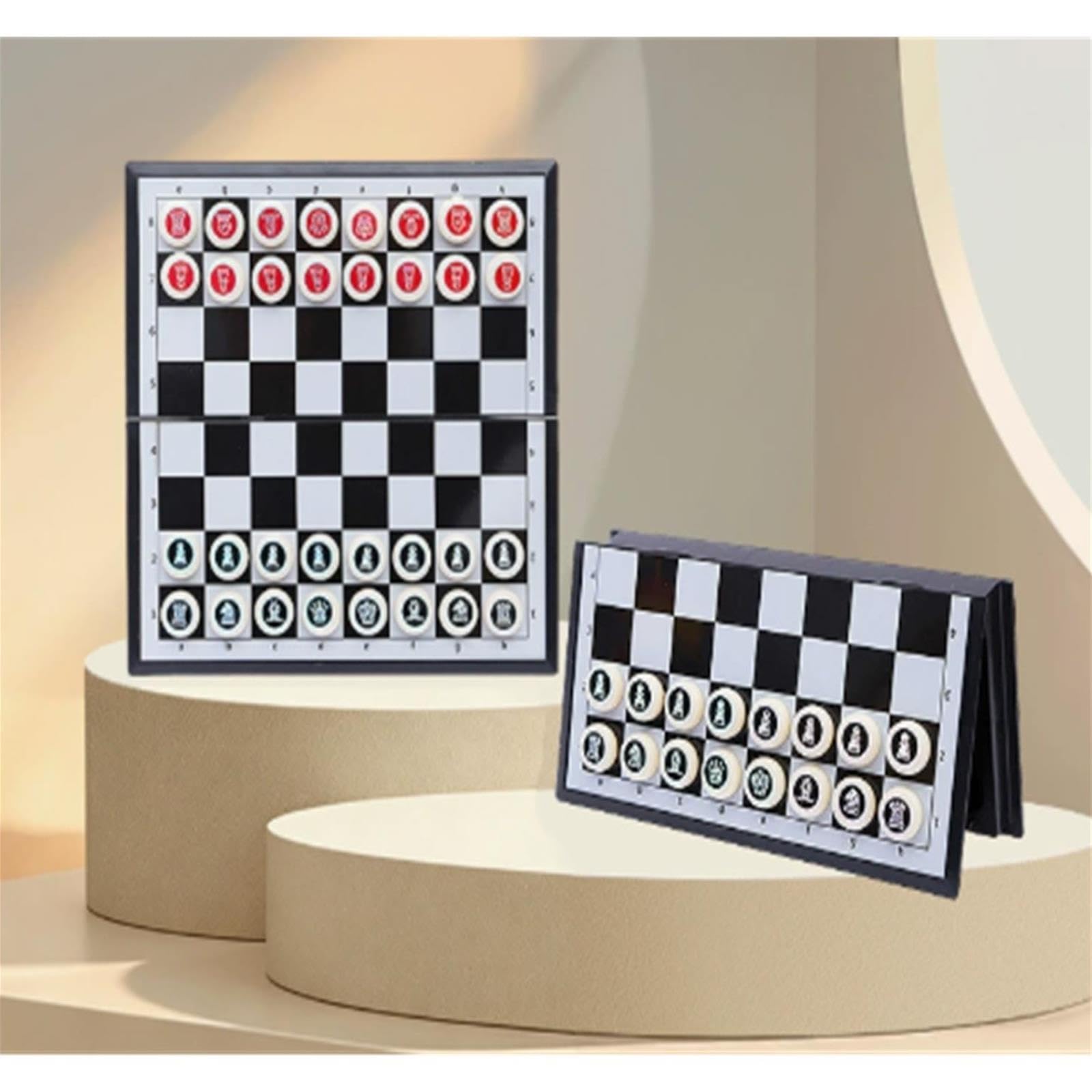 Gioco da tavolo portatile pieghevole magnetico di scacchi cinesi Scacchi