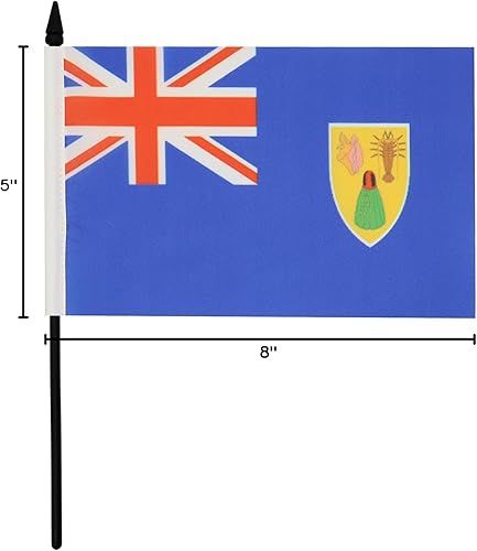 Miniatura 63 de Bandera de mesa Colombia 5'' x 8'' - Bandera de escritorio colombiana 8.3 x 5.5 in - Barra y base de plástico negro - AZ FLAG