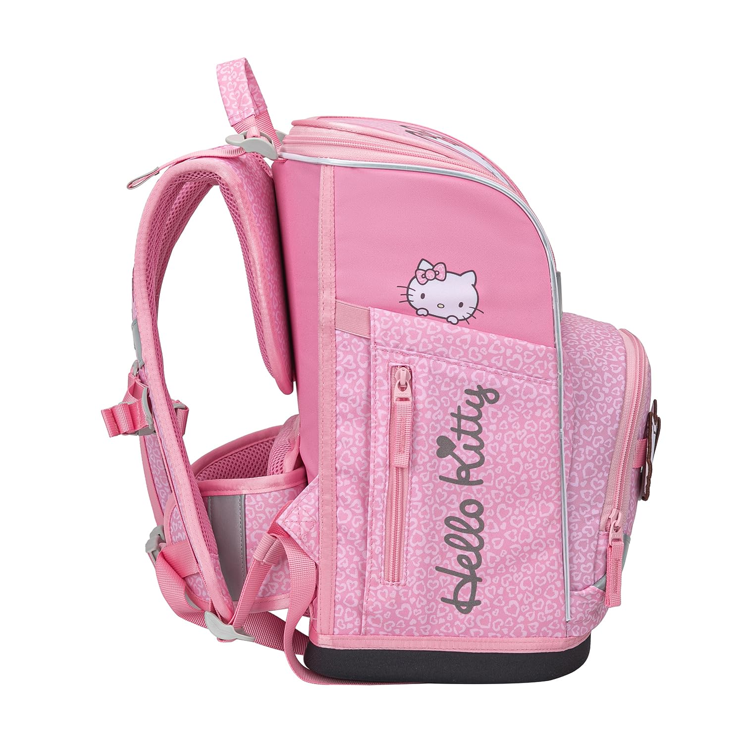 Baagl Juego de 5 mochilas escolares para niños y niñas (mochila escolar Zippy para primer grado, estuche, bolsa de gimnasio, delantal, bolsa para el cuello), mochila escolar ergonómica, 21 L