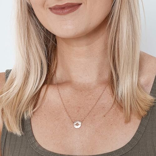 Miniatura 3 de Dear Ava Collar de regalo para mujeres y niñas, colgante de joyería moderna ajustable, idea de regalo de amor para ella con tarjeta sincera, regalos