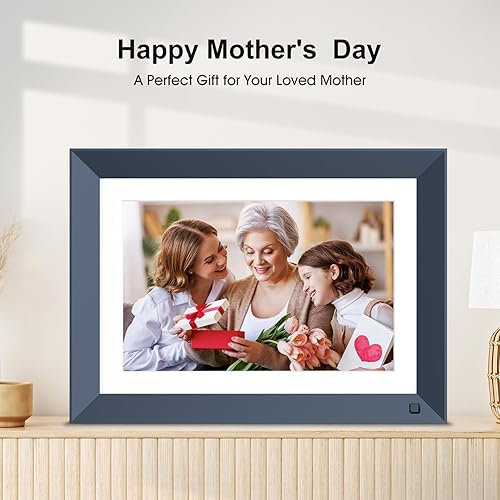 Miniatura 5 de FULLJA Marco electrónico inteligente WiFi de 10.1 pulgadas, rotación automática, sensor de movimiento, pantalla táctil IPS de 1280 x 800,