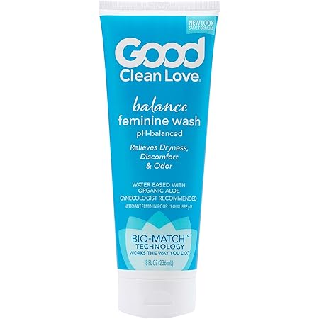 Good Clean Love Balance Moisturizing Wash, pH-Balanced Vaginal Soap for Women with Natural Ingredients, Gentle Cleansing Feminine Hygiene Product, Relieves Dryness & Reduces Odor, 8 Oz