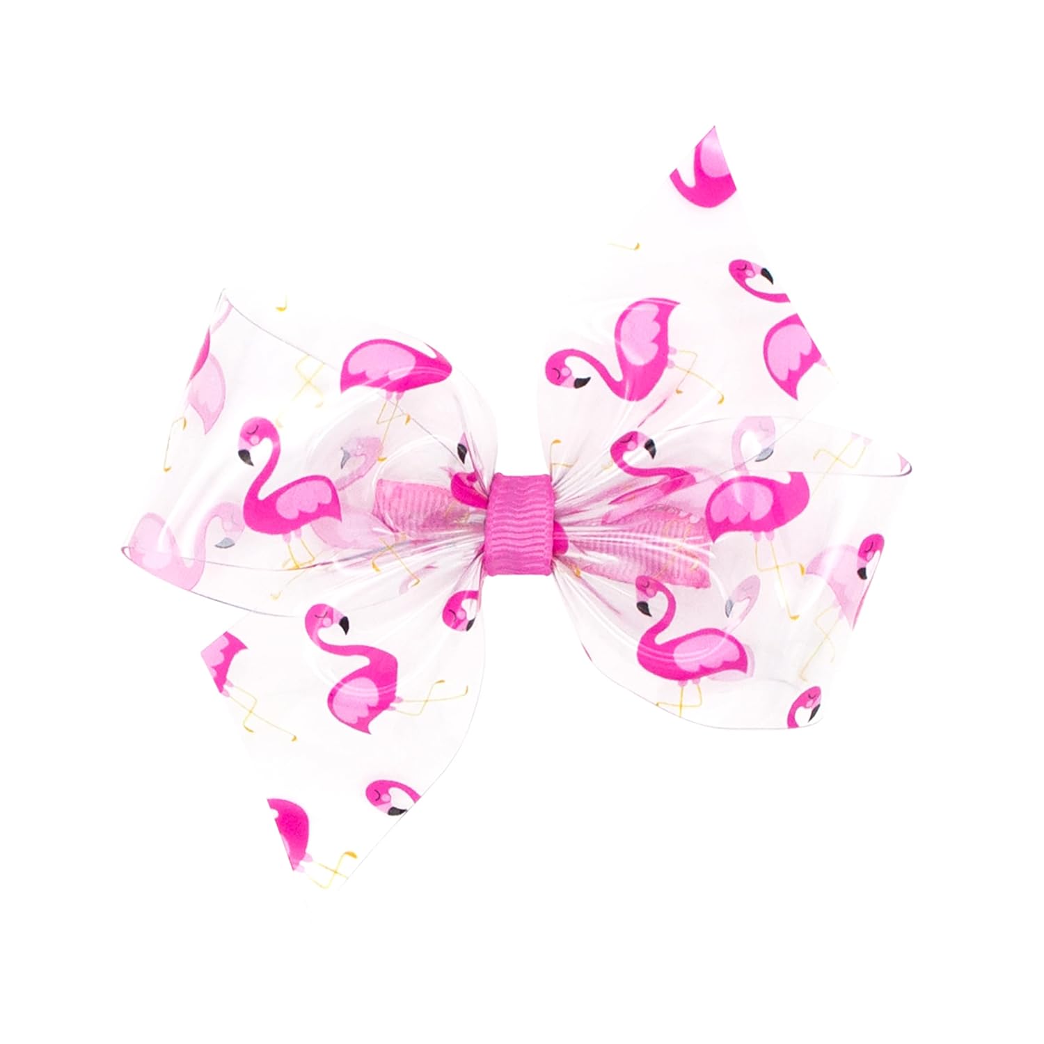Wee Ones Girls' Wee Splash Colored Vinyl Hair Bow with Plain Wrap, Nectar, King