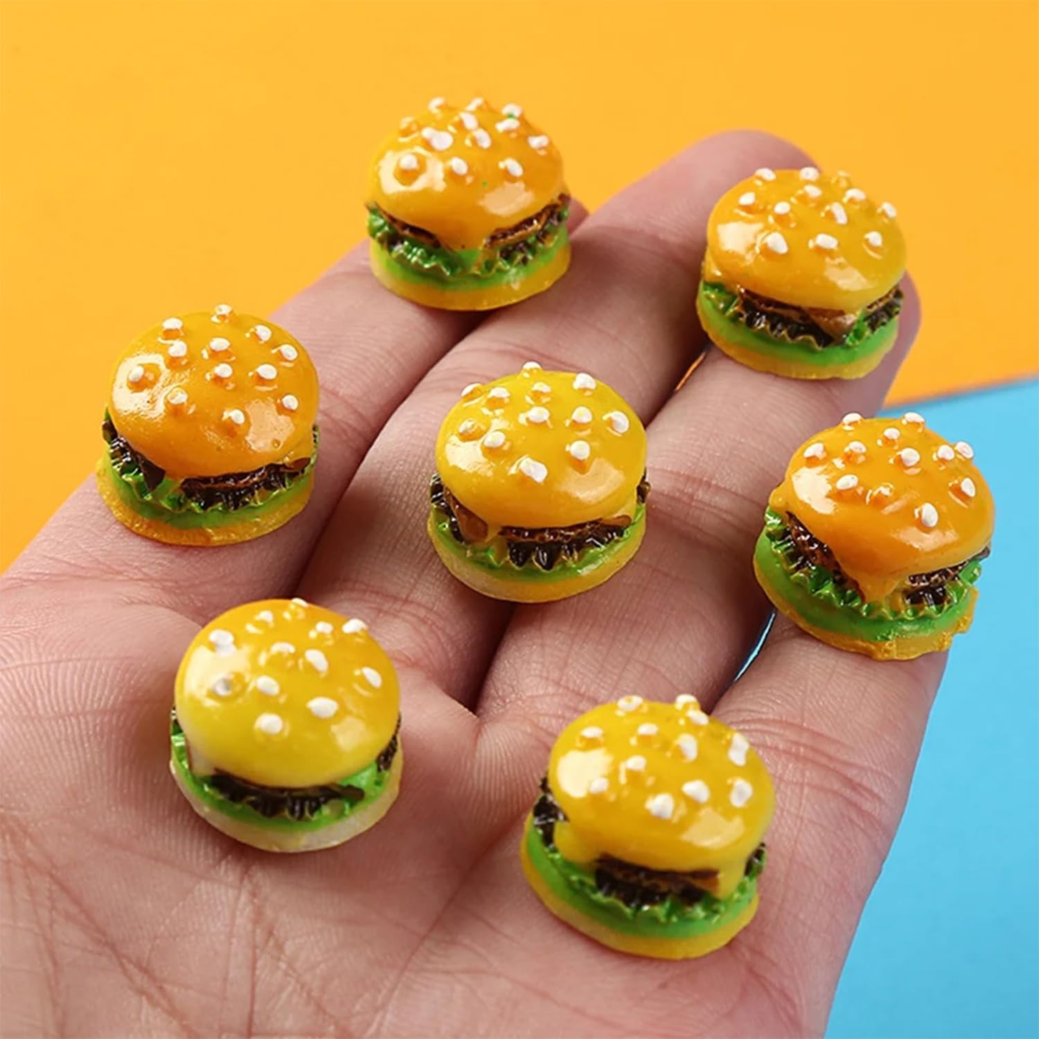 ascension 4 pcs Miniature Hamburg Mini Lovely Burgers for Home