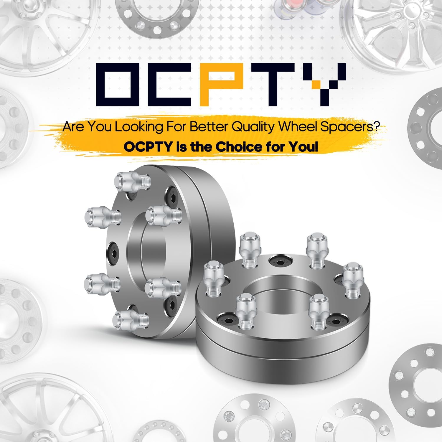 OCPTY 2PCS 5x5 to 6x5.5 Wheel Spacers Adapters 2 inch 14x1.5 Studs 78.1mm Hub Bore Forged Wheel Spacers Adapters 5 Lug fit for C1500 for C1500 Suburban for Durango for Express 1500