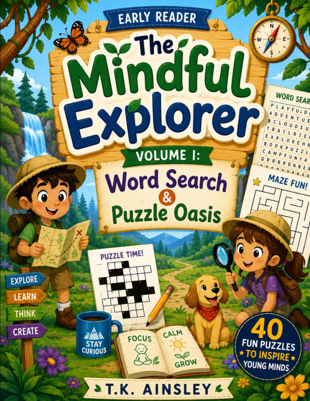 The Mindful Explorer: Word Search & Puzzle Oasis: Volume I