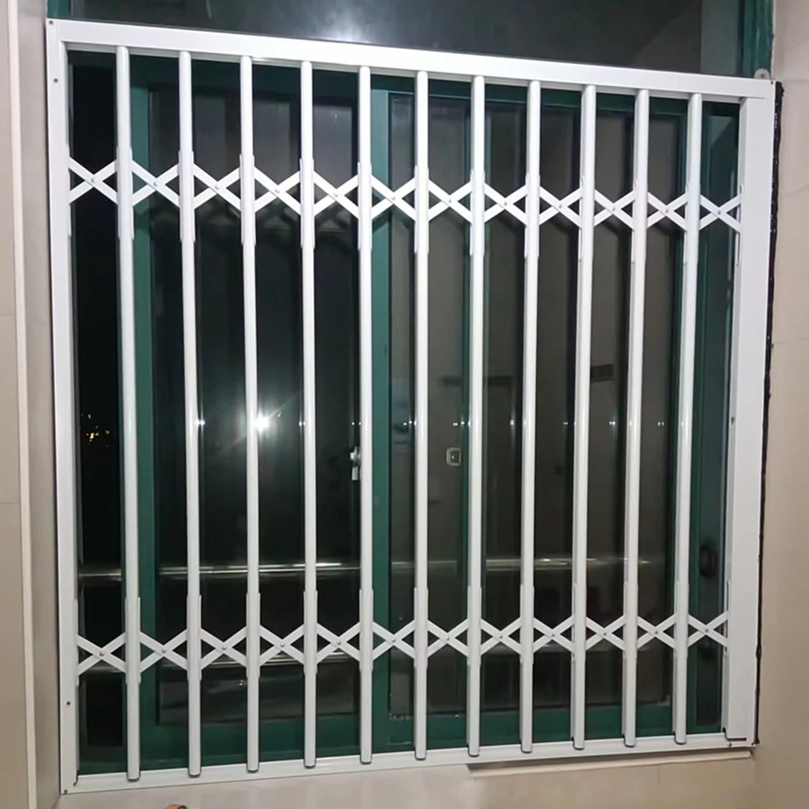 Red de protección de ventana ajustable y segura para niños, 85 x 150 cm (ancho x altura), barandilla segura para niños, protección para interiores y exteriores