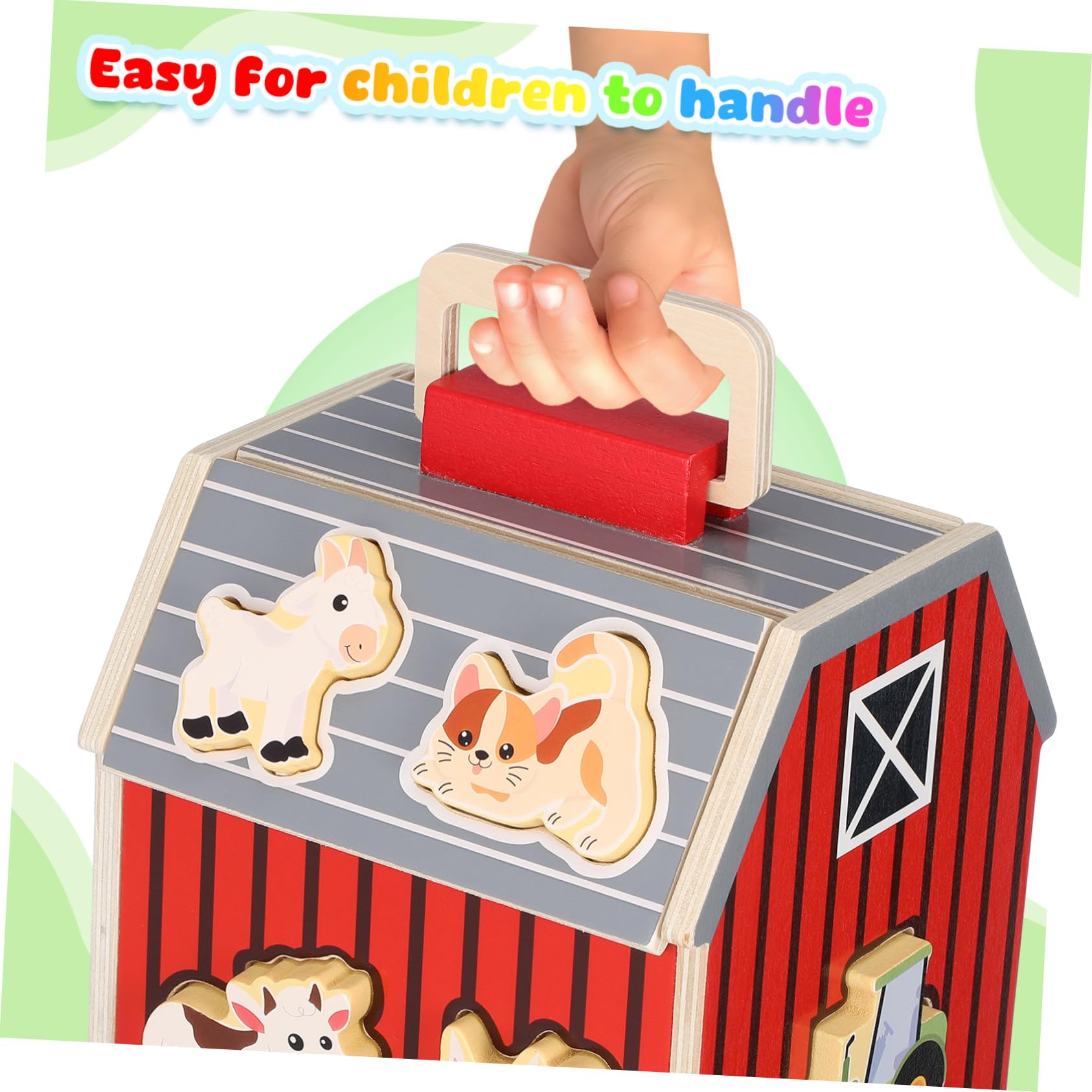 Didiseaon Juguetes de Granja de Madera Años Animales de Granja para Aprendizaje Preescolar Juguetes Montessori para Bebés y Pequeños Actividades Educativas para Regalos de Cumpleaños