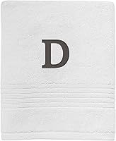 Vista 8 de Avanti Linens - Toalla de mano, algodón suave y absorbente, decoración de baño bordada (colección de monogramas, inicial G)