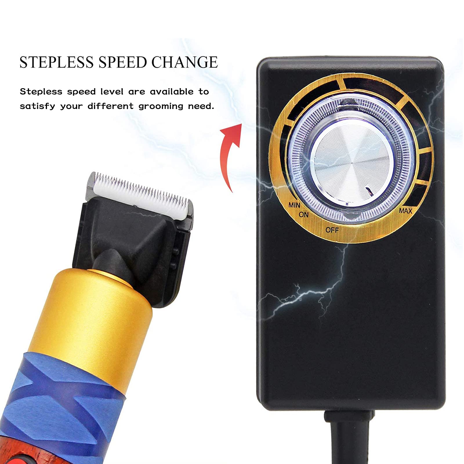 Cortapelo para Mascotas 200W Cortapelo para Perros Y Gatos Mascotas,Kit De Maquina Cortar Pelo Perros Silencioso con Cable De 2.9M Ideal para Conejo/Perro/Gato/Oveja Y Otros Animales