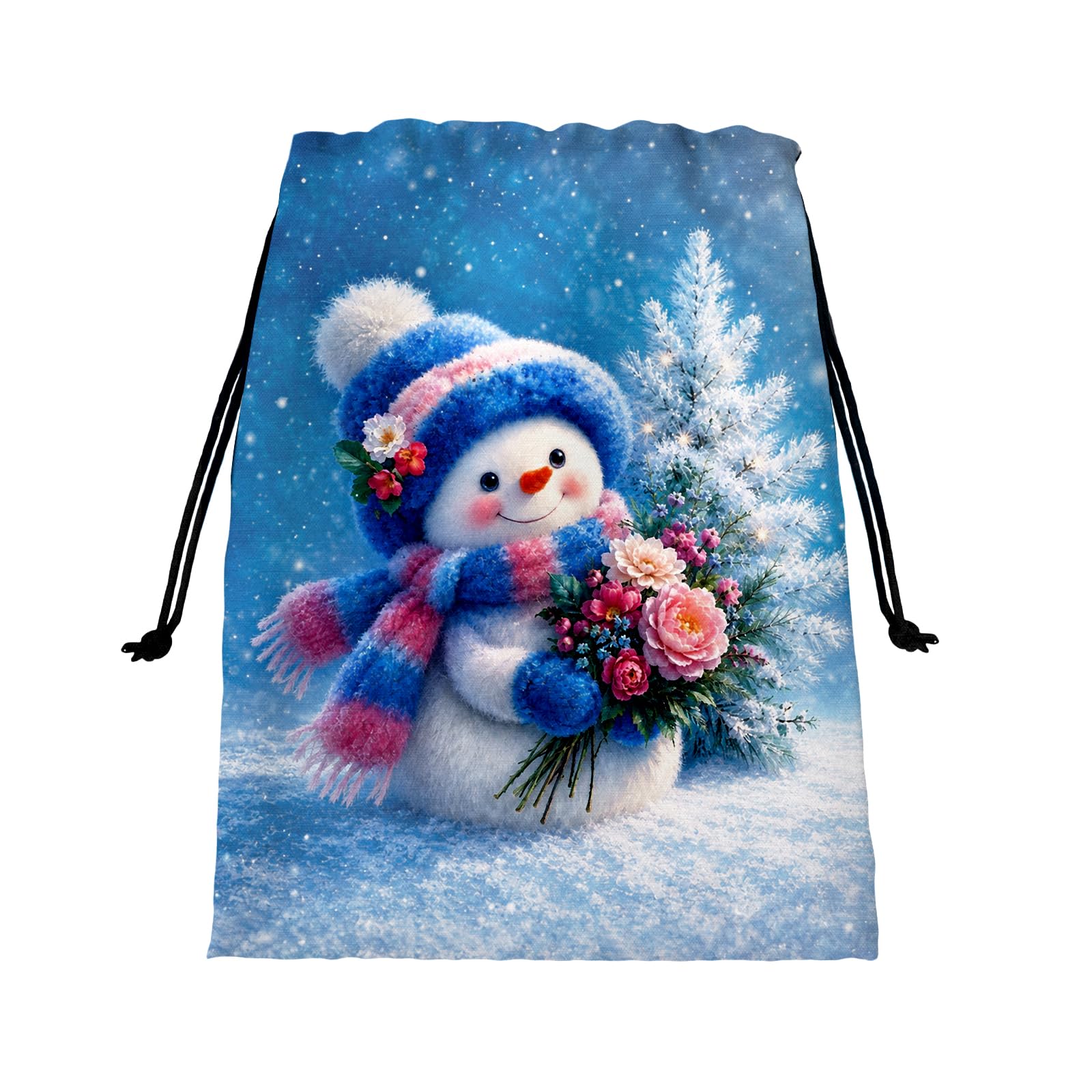 Snowman Grip Bags for Gymnastics Small Lightweight Drawstring Gym Bag